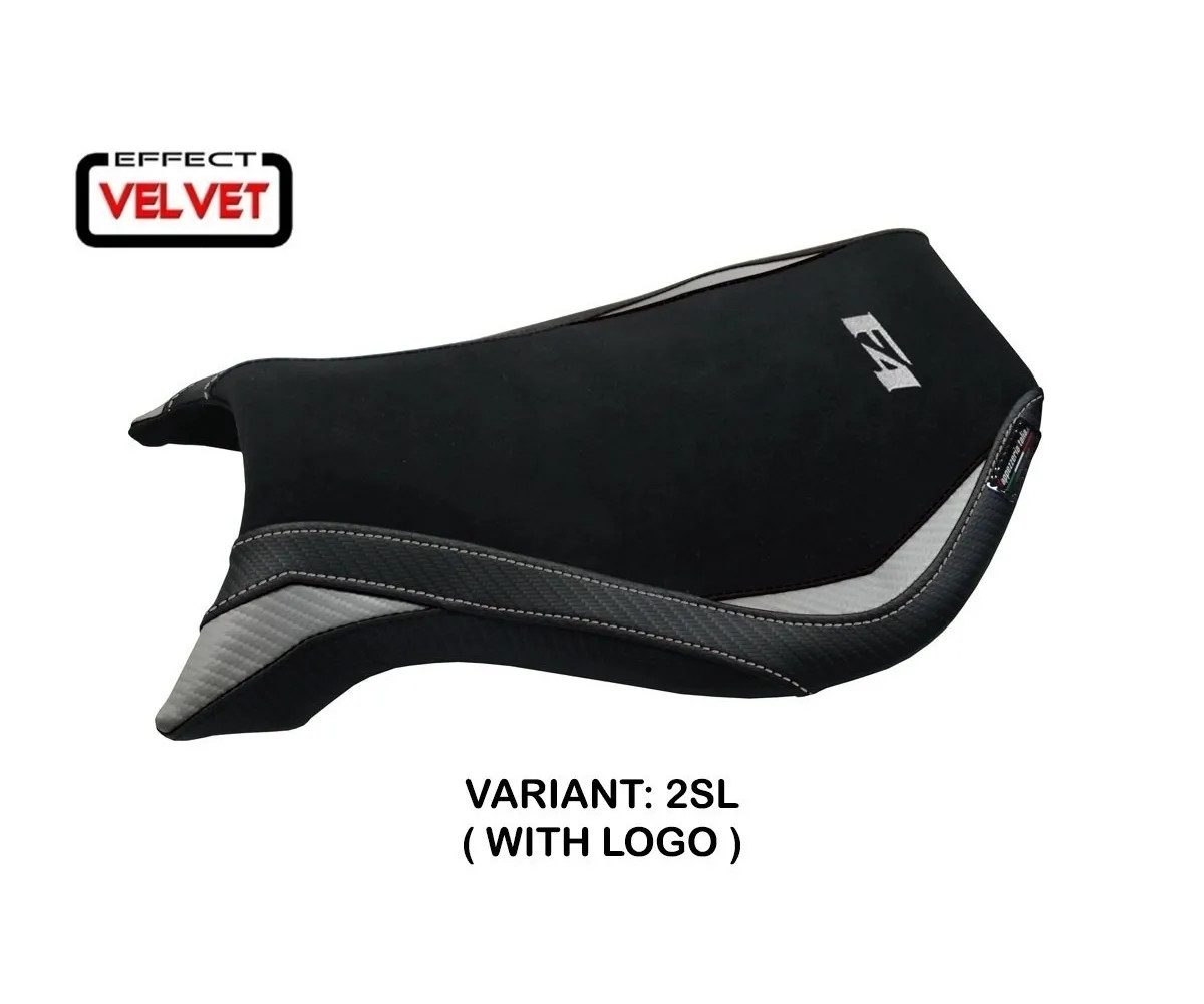Seat saddle cover Natori Velvet Silver (SL) TPZ Italia MV AGUSTA F4 1999 2009 tZ