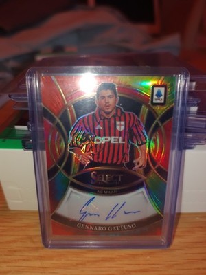 2025-26 Select Serie A Gennaro Gattuso Auto Prizm AC Milan Signatures 20/25