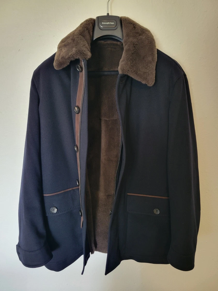 ジャケット・アウター Zegna 100% Wool Leather Trim Coat 25+ Ermenegildo Zegna Coats for Men for sale | Updated Oct 2026