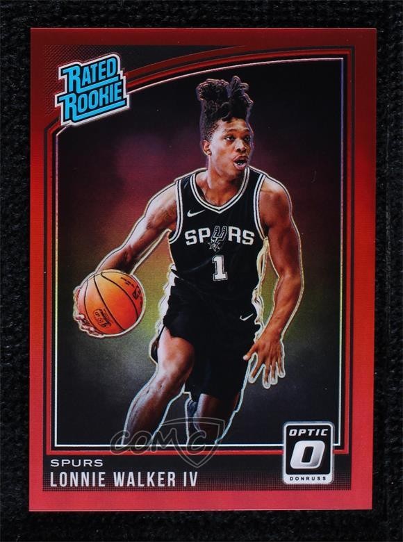 2018 Panini Donruss Optic Rated Rookie Red Prizm 5/99 Lonnie Walker IV #174 6l7