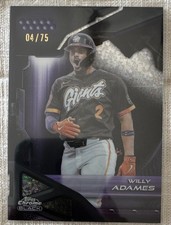Topps 2026 Chrome Black Willy Adames #158 San Francisco Giants /75 Rays Brewers