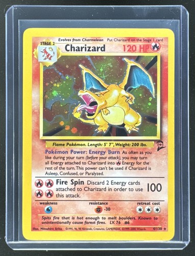 2000 Pokemon Base Set 2 Charizard 4/130 LP PKL