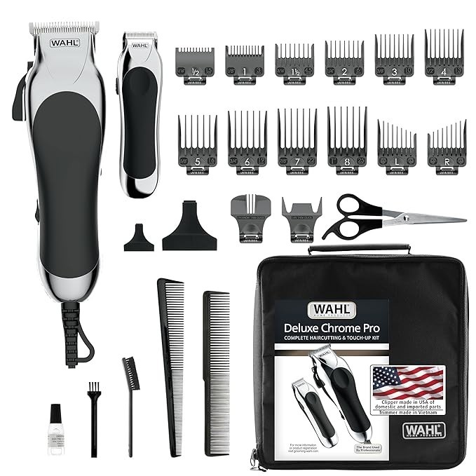 Professional Wahl Hair Clippers for Men - Trimmer & Cutting Kit  