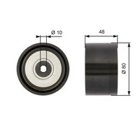Umlenk-/FüHrungsrolle Keilrippenriemen Fleetrunner™ Gates T36259 FüR Setra 400 1