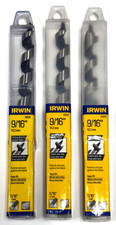 NEW 3-PACK Irwin Tools 49909 Industrial Tools 9/16" x 7-1/2"L Auger Bit ~ Fr.Sh.
