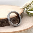 6mm Silver Tungsten Christmas Gifts Women Band polished Edge Faceted Design Ring — photo 3