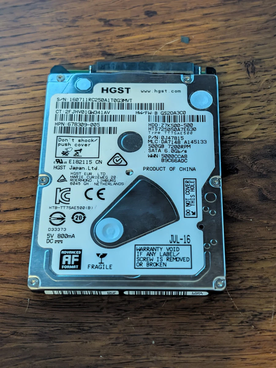 HGST SATA I 500 GB Internal Hard Disk Drives for sale | eBay