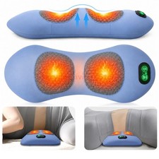 3-In-1 Electric Lumbar Support Pillow Smooth Spine Triple Fusion Back Massager