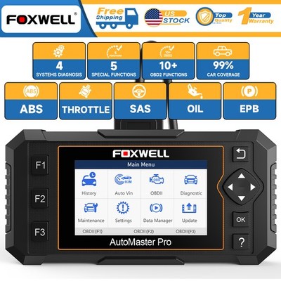 FOXWELL NT614 Elite OBD2 Diagnostic Scanner Engine ABS SRS TCM Code Reader Oil