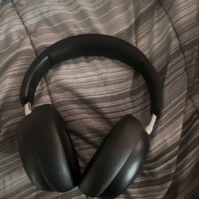 Black Over-Ear Headphones Headband Double Ear-Cup Over the Ear Audio Headphones