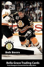1991-92 Pro Set Bob Beers #520 Boston Bruins NHL Hockey 