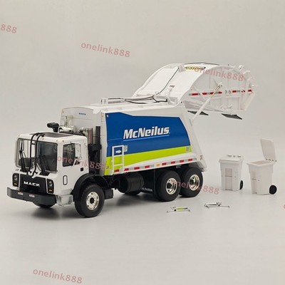 FIRST GEAR 1/34 TerraPro McNeilus Rear Load Refuse Truck & Two Trash Carts