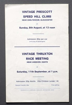 Rennprogramm Silverstone Race Meeting 1971