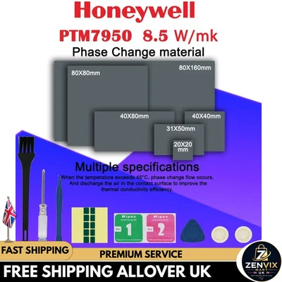 Genuine Honeywell PTM7950 Phase Change Thermal Pad. UK SERLLER (fast delivery) - Image 1 of 4