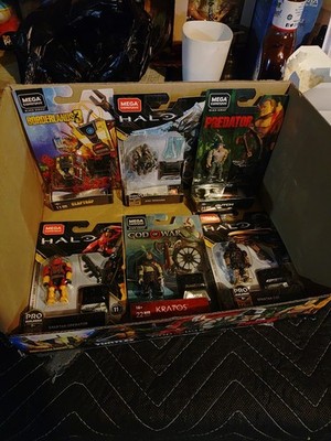 Lot Of 6 Mega Construx With Display Box Excellent Condition
