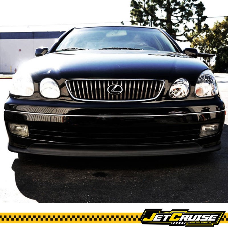 Fits 98-05 Lexus GS300 GS400 Black PU Aero TTE Front Bumper Lip