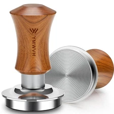 Espresso Tamper, 51MM 2 Spring-Loaded Calibrated Tamper with Stainless Steel ...