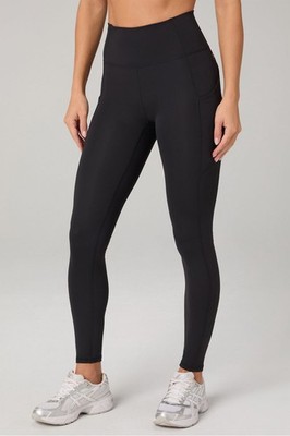 FABLETICS OASIS PURELUXE HIGH WAISTED LEGGING 7/8 - BLACK - SIZE S