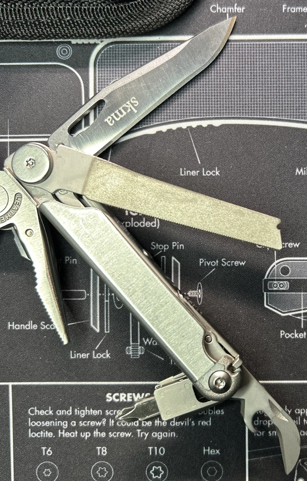 Leatherman Wave Plus+ Stainless Steel Multi-Tool BOD 1221 VGUC W/New BLK Sheath - Image 4 of 4