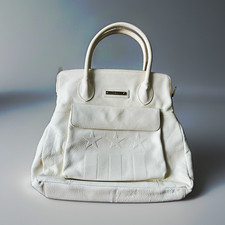GANT White limited edition stars &stripes pebbled large handbag.