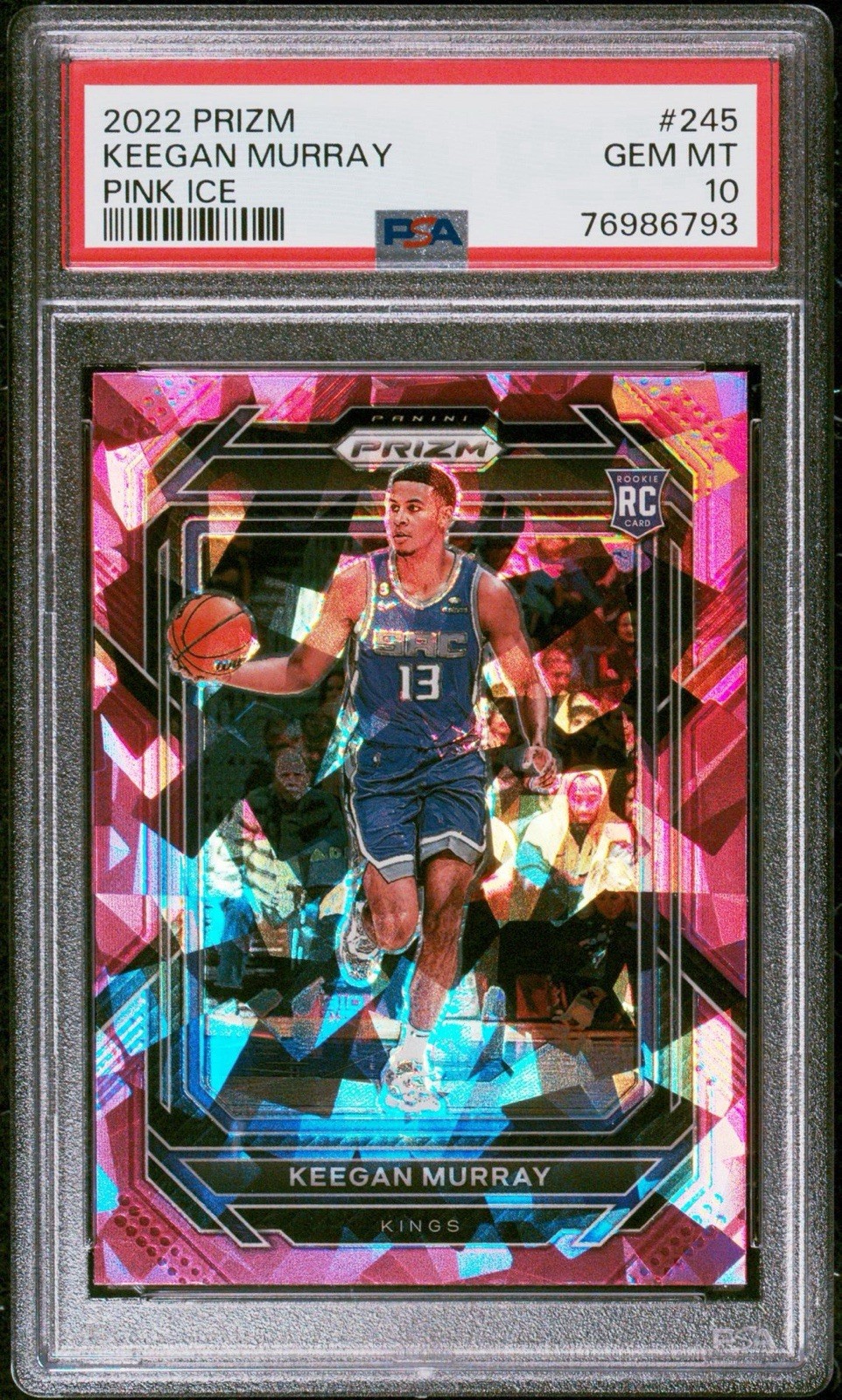 2022 Prizm PSA 10 Keegan Murray Rookie Pink Ice, Cheapest on eBay