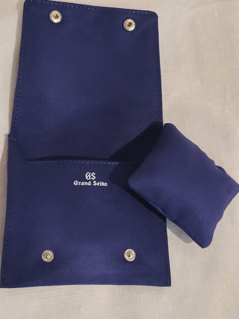 Grand Seiko Watch Box, Pouch Travel Watch Pouch Suede Leather New