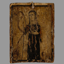 NOVICE ST. GERTRUDE RETABLO 18TH  CENTURY - FRESQUIS