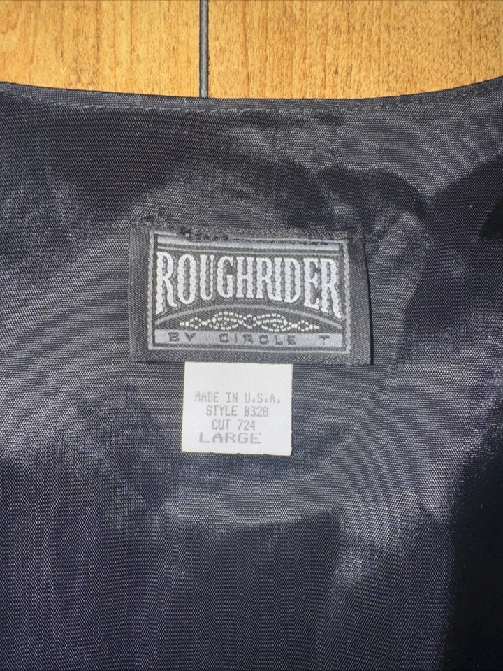 Vintage Roughrider by Circle T Native Southwestern Aztec Print Vest Large BNWT - Image 4 of 4