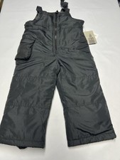 LONDON FOG Unisex Brown SNOW SUIT SKI BIBS SIZE 4T