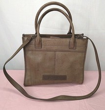 Vintage Fossil Satchel Crossbody Purse Pocketbook Brown Leather Pockets 75082