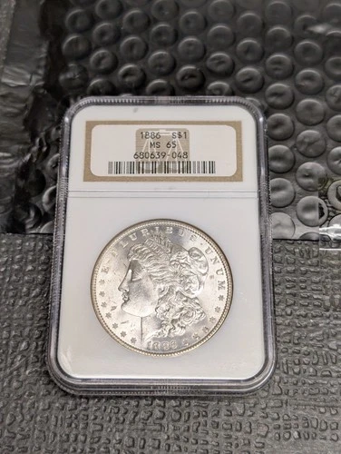 1886 P MS 65 Morgan Dollar 90% Silver NGC Philadelphia Early US Coin - PPQ