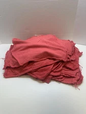 50 Red Shop Towels 12 x 14 Cleaning Cotton Rags Absorbent Wipers BUY MORE & SAVE