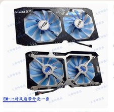 Graphics Card Cooling Fan with Casing For HIS RX580 590 4GB IceQX2 OC Parts