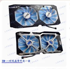 Graphics Card Cooling Fan with Casing For HIS RX580 590 4GB IceQX2 OC Parts