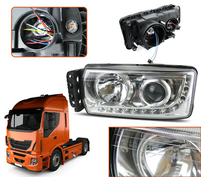 Scheinwerfer für Iveco Stralis ab 2013 Links Seite mit LED (E4) Fernscheinwerfer