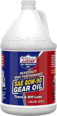Lucas Oil 10046 Heavy Duty 80W-90 Transmission Differential Lube Gear Oil 1 Gal
