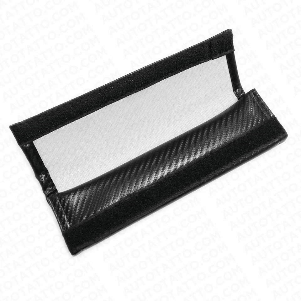 Mazda Speed Carbon Car Seat Belt Cover Safety Shoulder Strap Cushion Pad Harness - Image 4 of 4