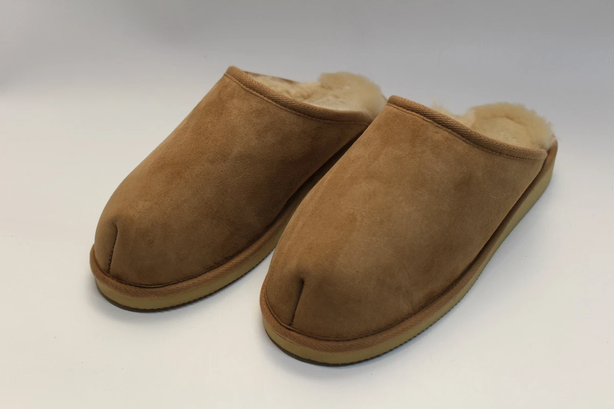 Donna Uomo Pantofole Lana Di Pecora Scarpe Invernali Pelle Pantofole Unisex #353 - Foto 6