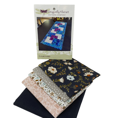Dragonfly Fiberart Company Courtyard Runner Quilting Kit NEW