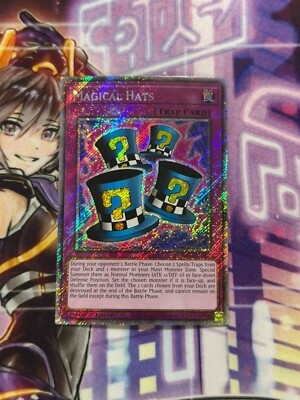 Yugioh Magical Hats Platinum Secret Rare RA03