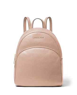 Michael Kors Abbey Medium Leather Backpack, Soft Pink - $258