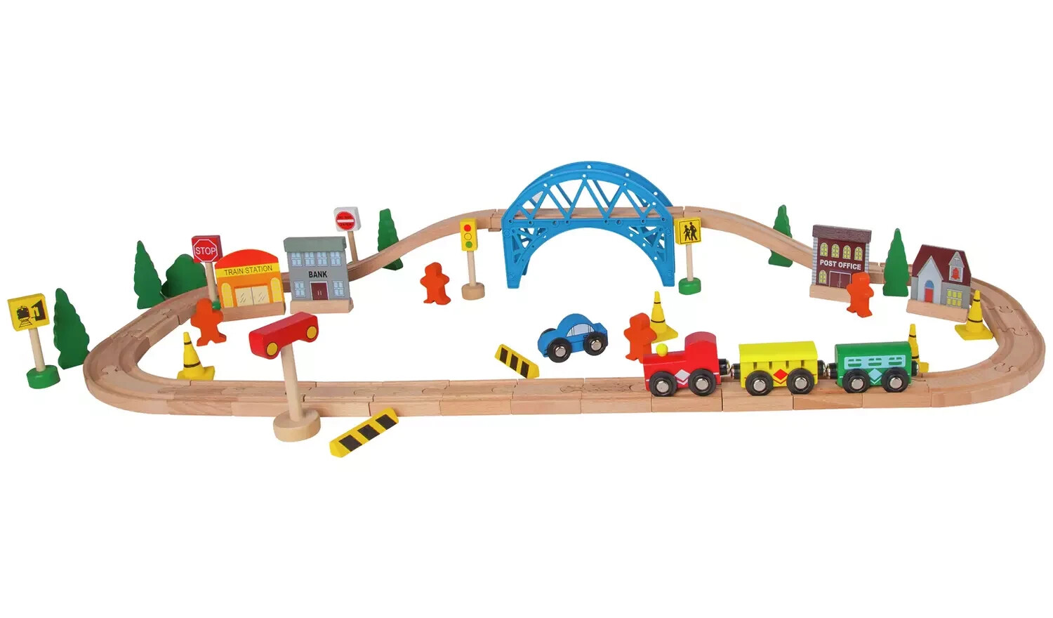 Chad Valley Wooden Train Set Easily Grab Them And Move Them Around 60
