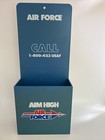 Vintage USAF United States Air Force Plastic Pamphlet Holder “Aim High Air Force