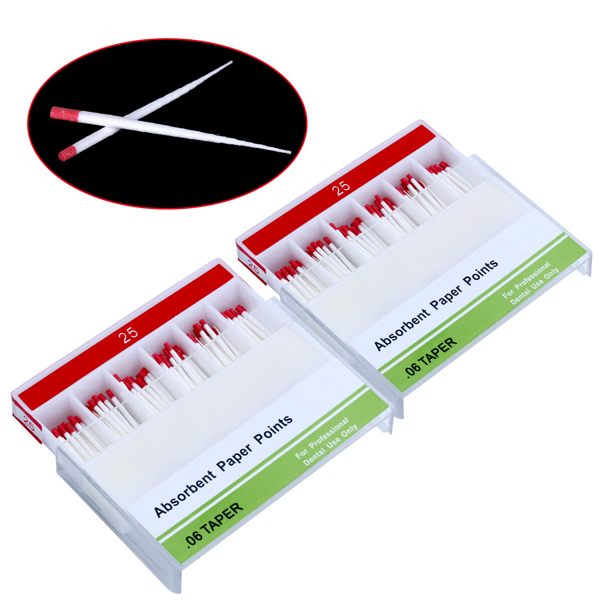 Punti Conici Canale Radice Punti Di Carta Assorbente Per Endodonzia - Conici Per Otturazione Canale Radicolare Paper Points Guttaperca - Foto 5