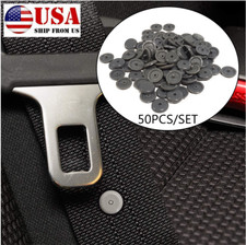 50pcs Car Seat Belt Stop Button Clips Fastener Retainer Seatbelt Buckle Stopper 50pcs Car Seat Belt Stop Button Clips Fastener Retainer Seatbelt Buckle Stopper