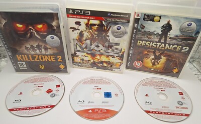 3x PS3 Promo White Label mit OVP | MAG Resistance 2 Killzone 2 | selten PROMO