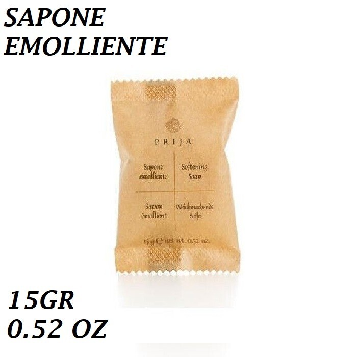 Saponetta Emmoliente Rotonda per Hotel B&B PRIJA 15GR 100pz LINEA CORTESIA