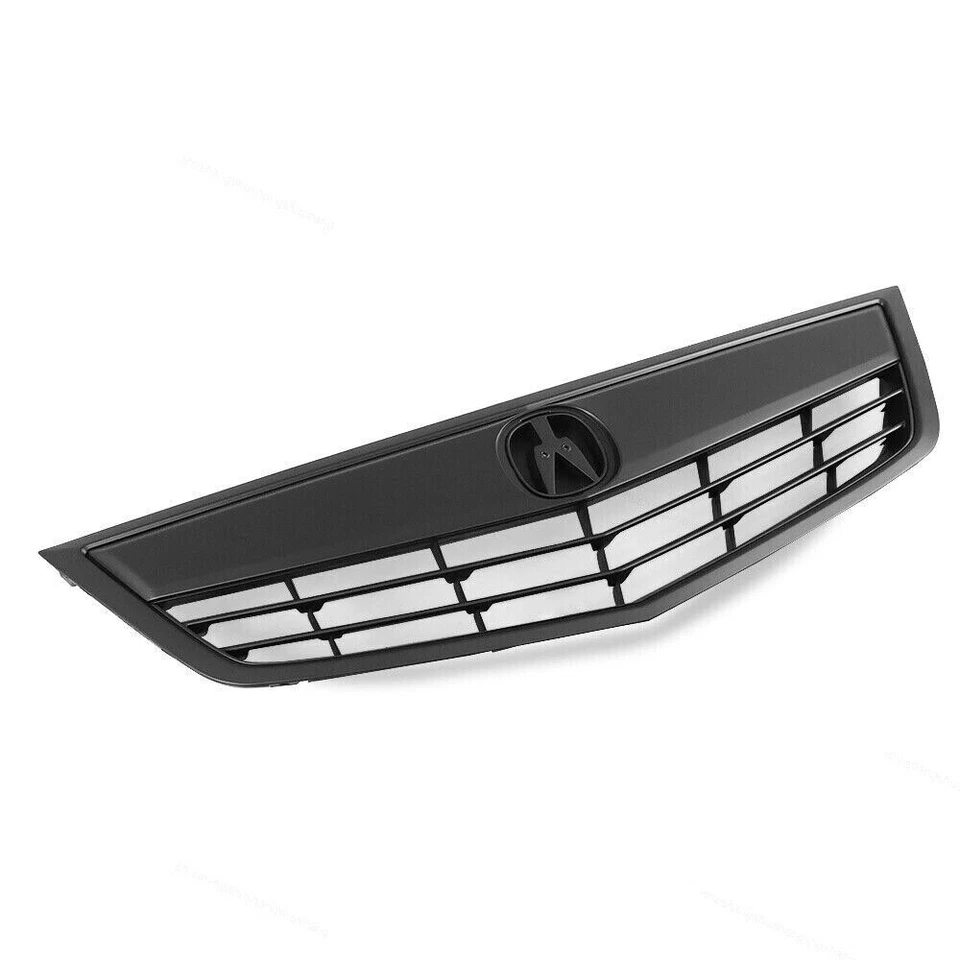 Parachoques delantero parrilla superior Fit 2011 2012 2013 2014 Acura TSX negro mate Foto 2 de 4