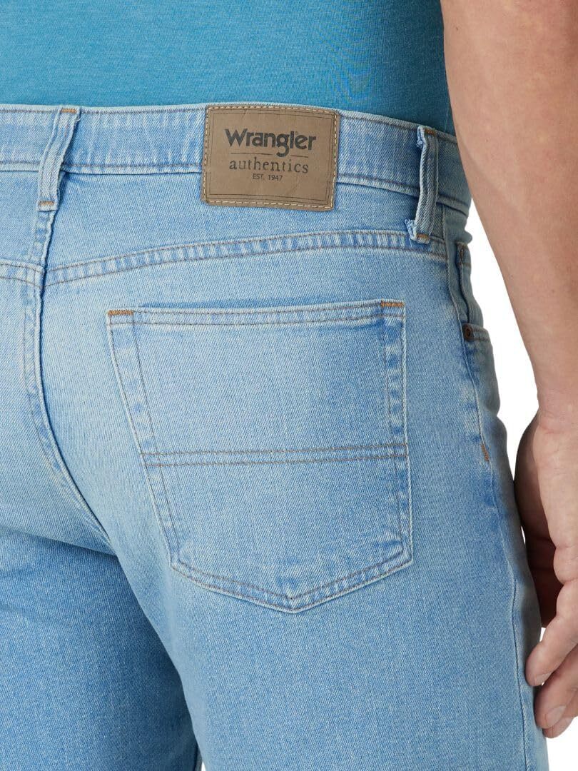 Wrangler Authentics Mens Regular Fit Comfort Flex Waist Jean - Tamaño 40W X 29L - Color Blue Ocean | Guatemala