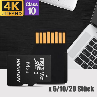 LOT 3/510/20Stück Micro SD Speicherkarte 64GB Class10 Speicherkarte Tablet Handy